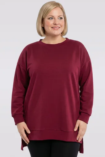 Bordová mikina
