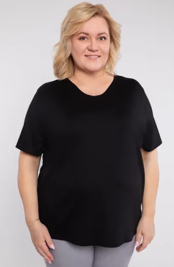 Čierna pletená blúzka