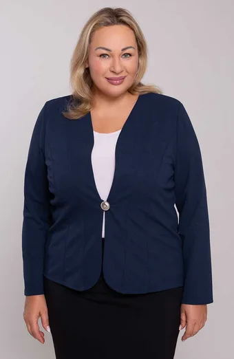 Formálne sako v tmavomodrej farbe