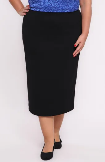 Elegantná dlhá čierna sukňa