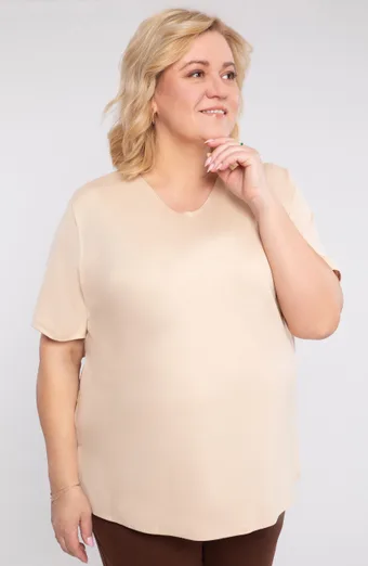 Béžová pletená blúzka