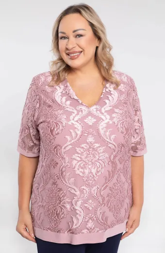 Elegantná ružová blúzka