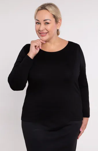 Obyčajná čierna blúzka