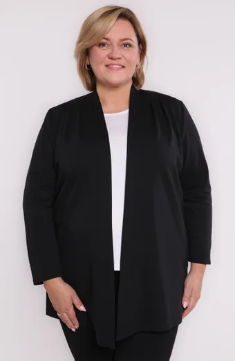 Čierny kardigán s vreckami