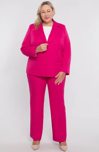 Fuchsiový elegantný oblek