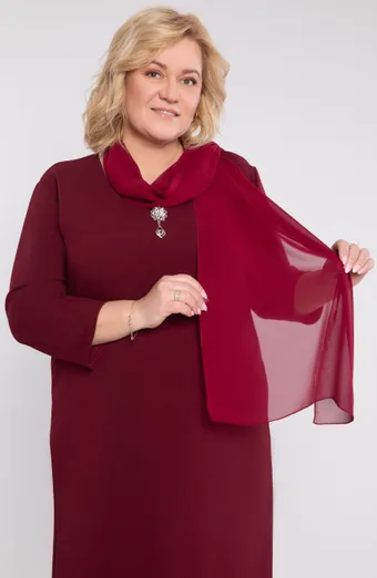 Bordová šatka