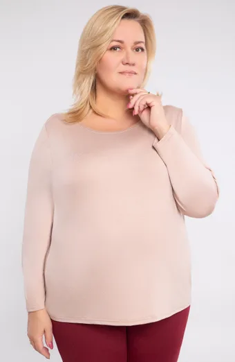 Jednoduchá béžová blúzka