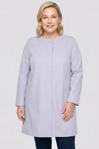 Elegantný svetlosivý kabát
