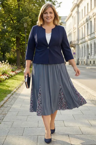 Svetlosivá sukňa