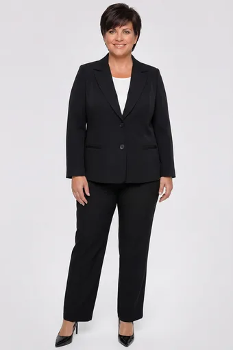 Čierny elegantný oblek
