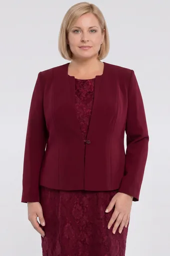 Bordová blejzer s gombíkom