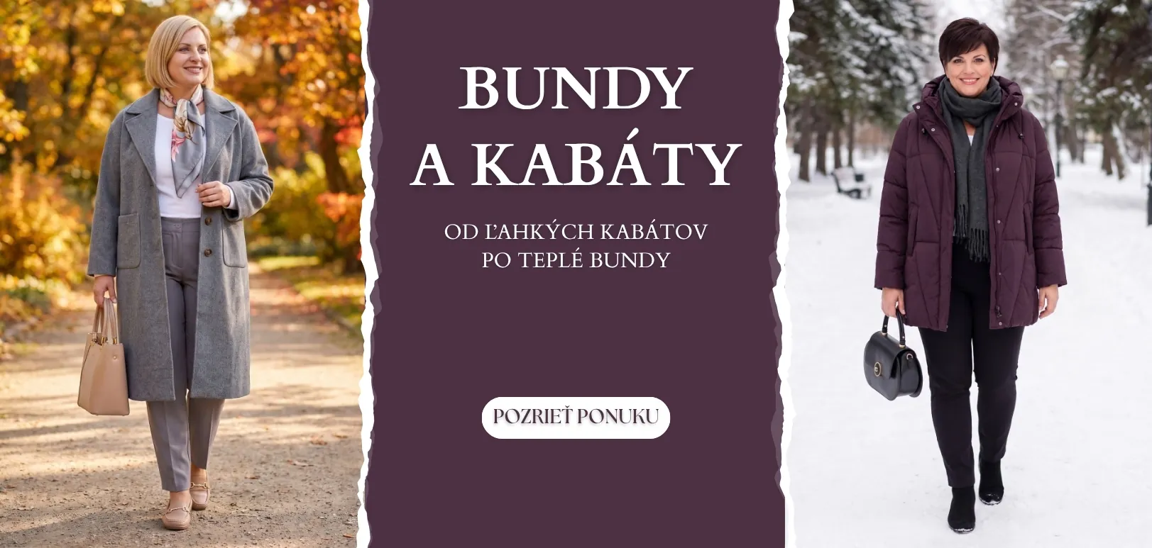 Dámske bundy a kabáty nadmerné veľkosti
